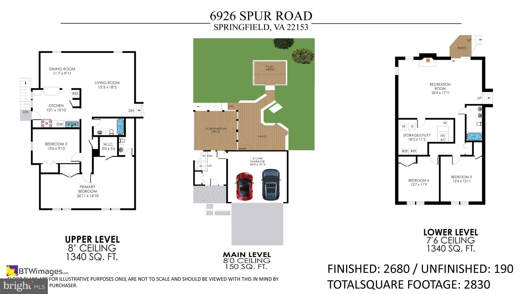 6926 Spur Road Springfield, VA 22153 - Photo 75 of 75 Floor Plan