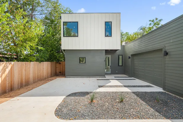 a backyard of a house