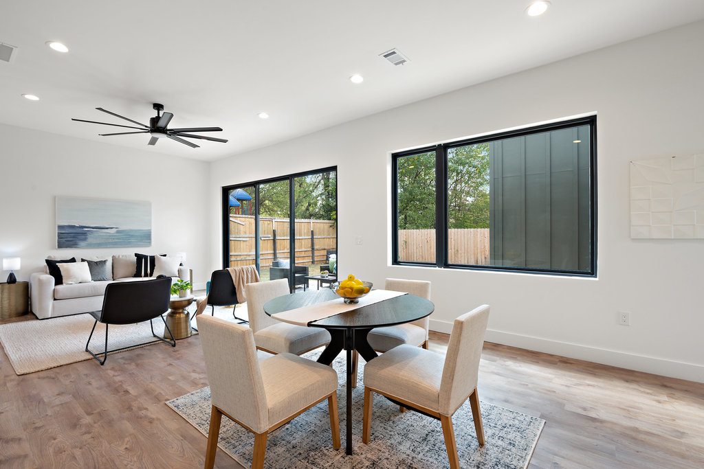 4407 Merle Drive, Unit B Austin, TX 78745 - Photo 15 of 38 a living room with furniture and a large window