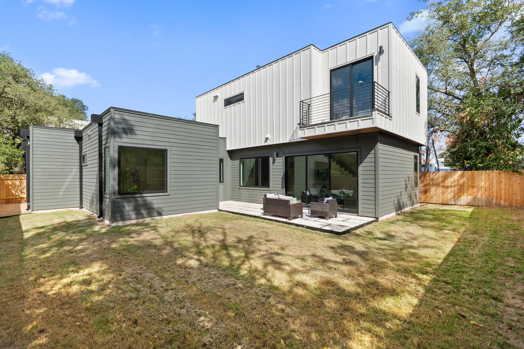 4407 Merle Drive, Unit B Austin, TX 78745 - Photo 34 of 38 a view of a house with backyard and porch