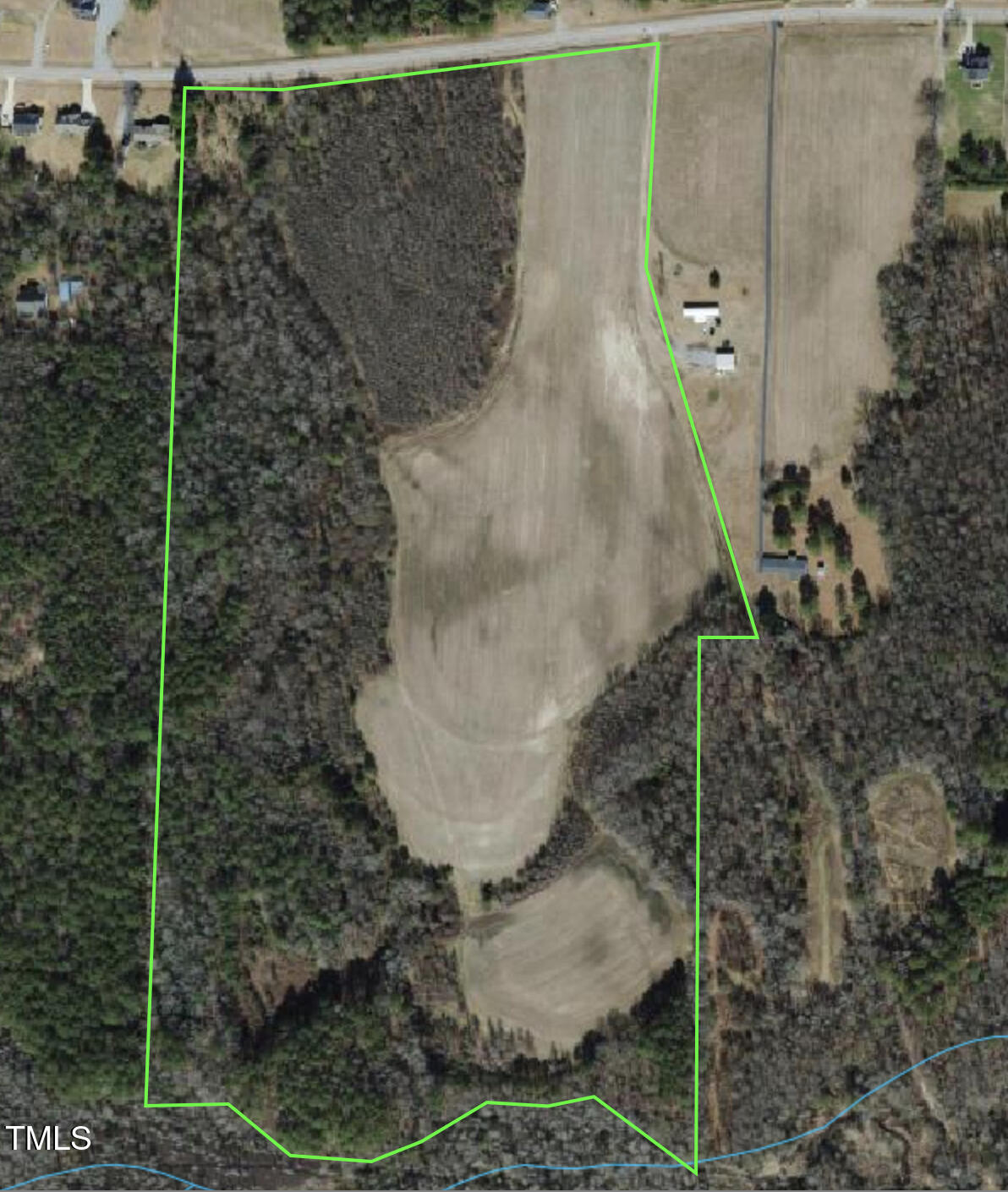 801 Shadetree Road Benson, NC 27504 - Photo 2 of 11 Aerial Photo - 53.4 Acres Shade Tree Rd.
