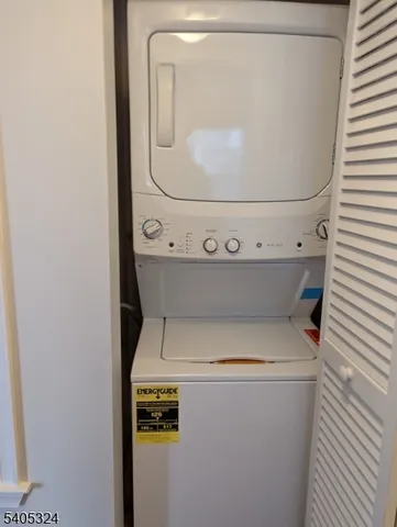 a close up view of washer and dryer