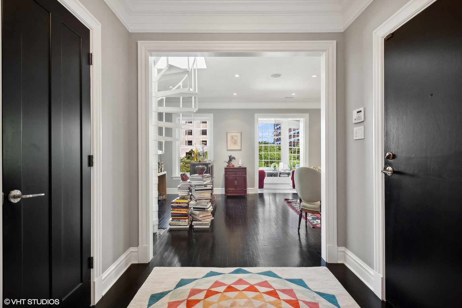 400 West Briar Place, Unit 3C Chicago, IL 60657 - Photo 5 of 21 a living room with furniture and a wooden floor