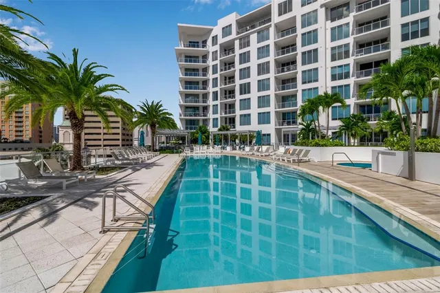a view of city with the shops and fruits market