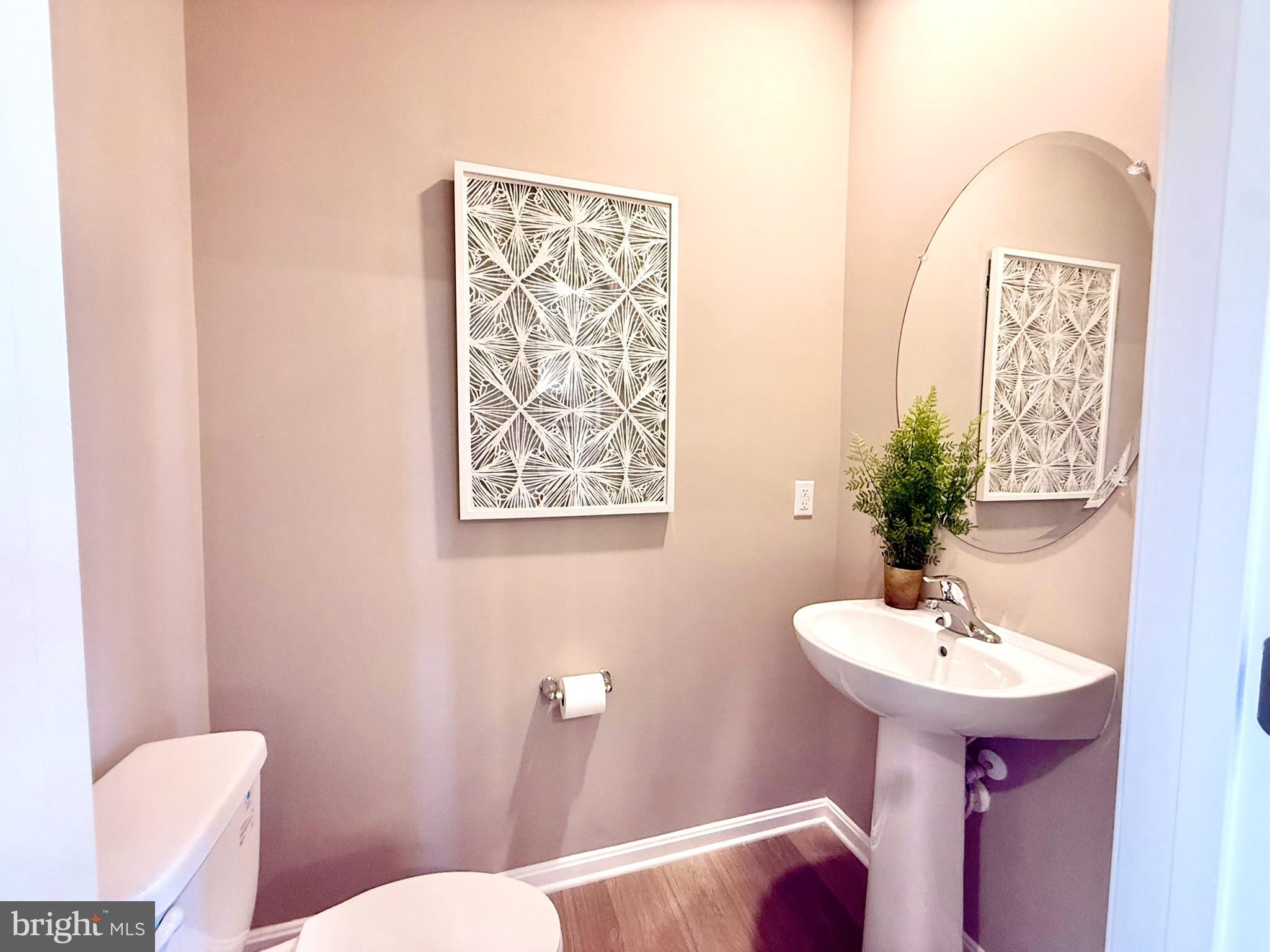 21469 Farmington Road Frankford, DE 19945 - Photo 6 of 30 a bathroom with a sink mirror and toilet