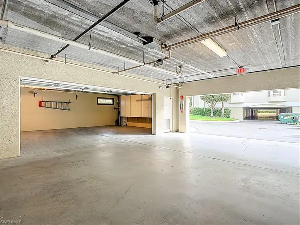 a view of parking garage