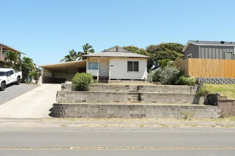 a view of a house with a patio