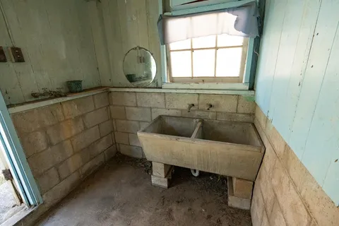a bathroom with a sink and a vanity