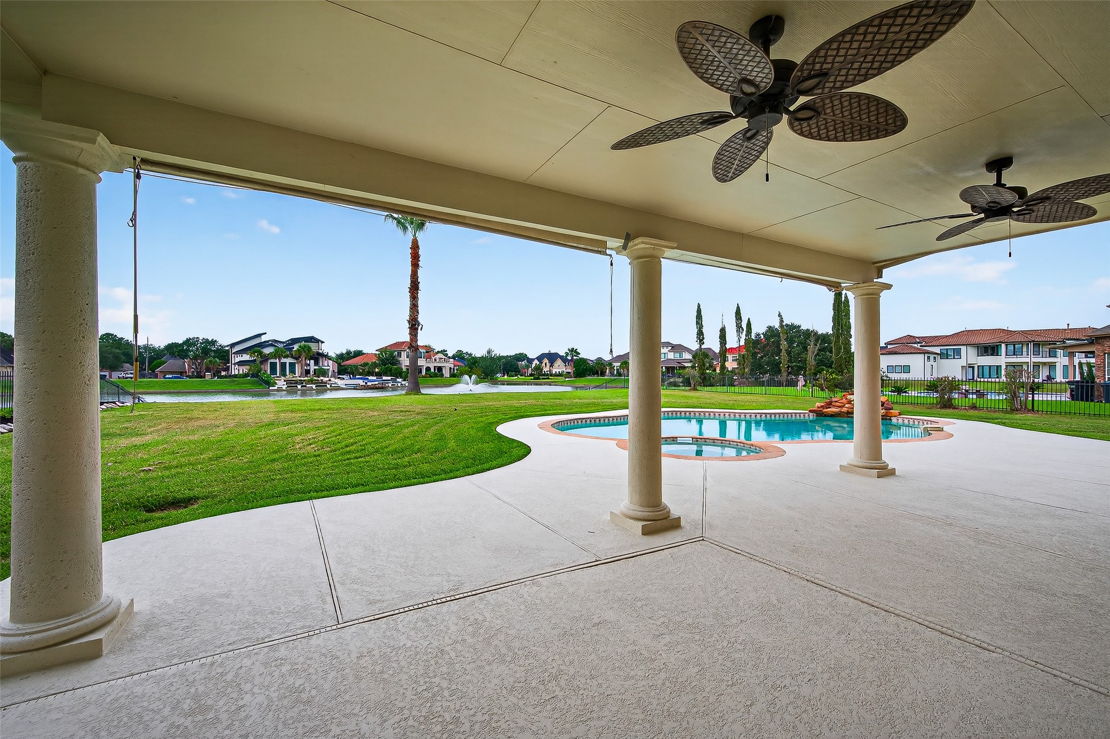1902 Sparrows Ridge Katy, TX 77450 - Photo 31 of 48 a view of a patio with a yard