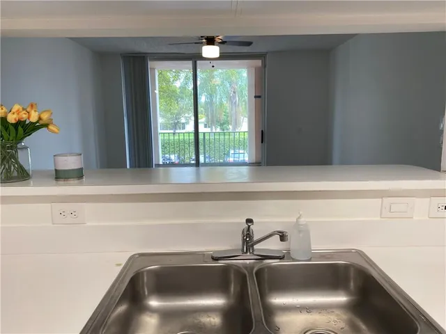 a close view of sink and tap