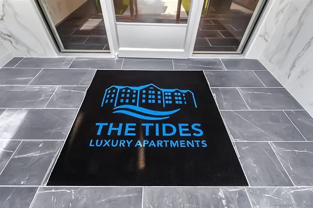 a picture of a bench in front of a door