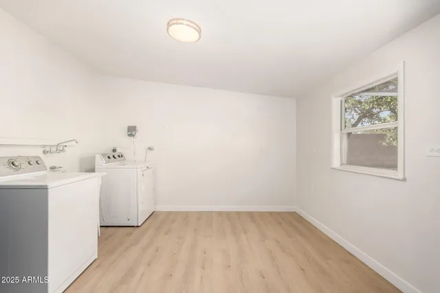 a view of a room with storage