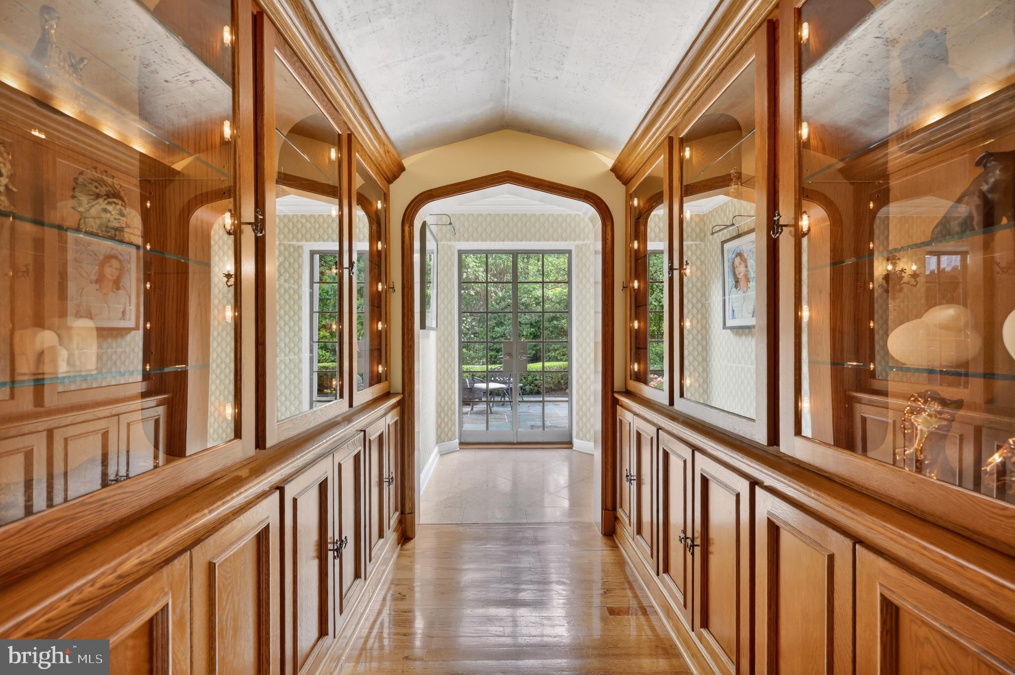 56 Tunbridge Road Haverford, PA 19041 - Photo 16 of 60 Hallway w/Display Cabinets to Gallery