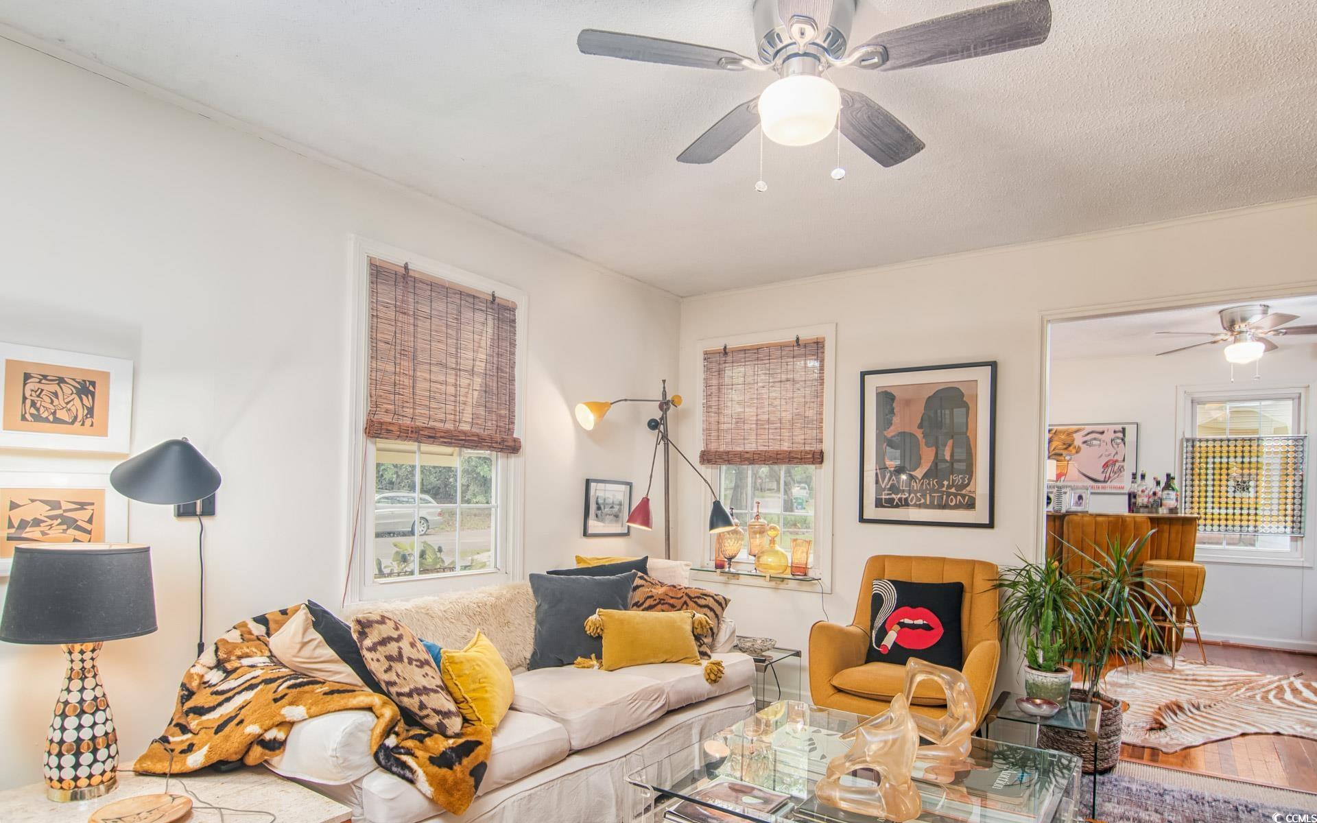 640 Willow Bank Road Georgetown, SC 29440 - Photo 6 of 18 Living room featuring ceiling fan