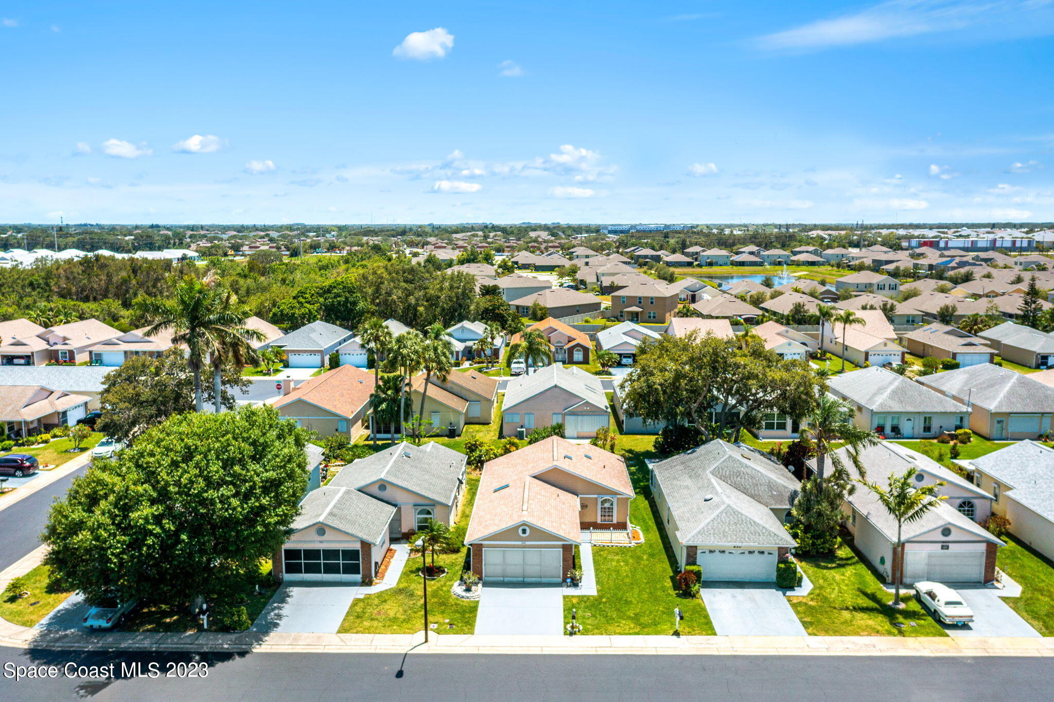 840 Cross Lake Drive Melbourne, FL 32901 - Photo 59 of 63 an aerial view of residential houses with outdoor space and street view