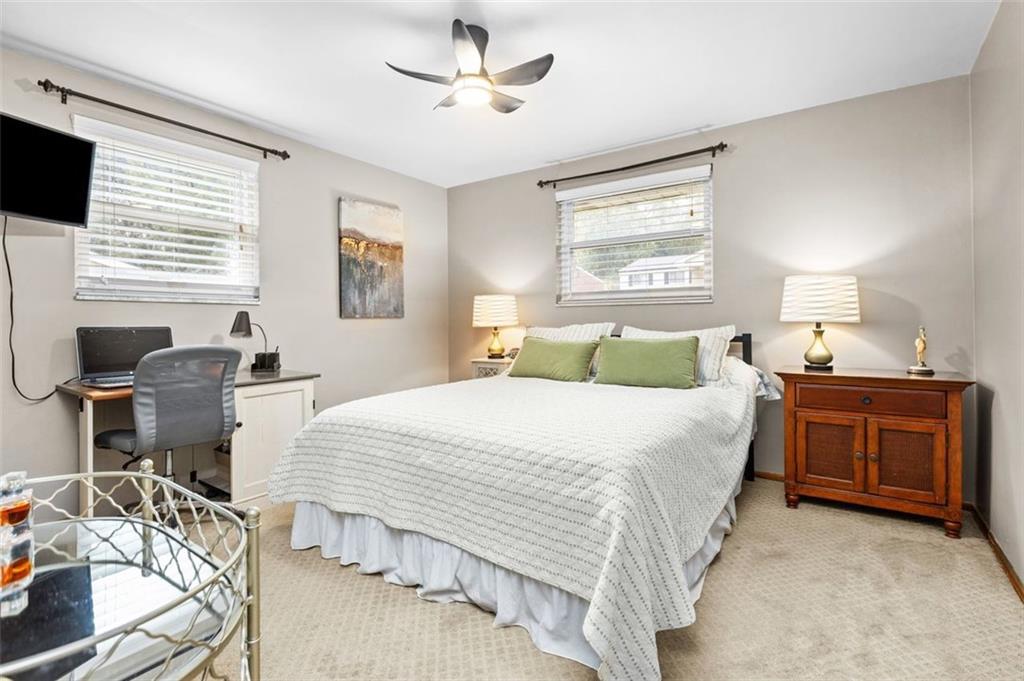 172 North Vireo Drive McKees Rocks, PA 15136 - Photo 21 of 41 a bedroom with a bed and a desk