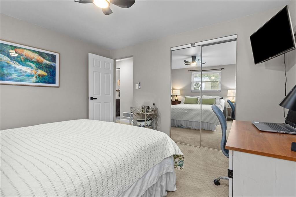 172 North Vireo Drive McKees Rocks, PA 15136 - Photo 22 of 41 a bedroom with a bed and flat screen tv