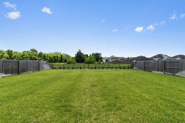 a view of a green yard
