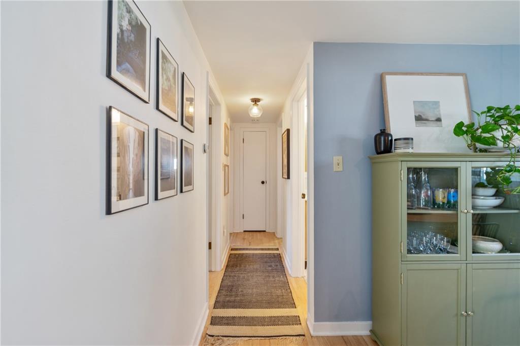 901 Braddock Road Pittsburgh, PA 15221 - Photo 15 of 30 Hallway to the bedrooms and bathroom.