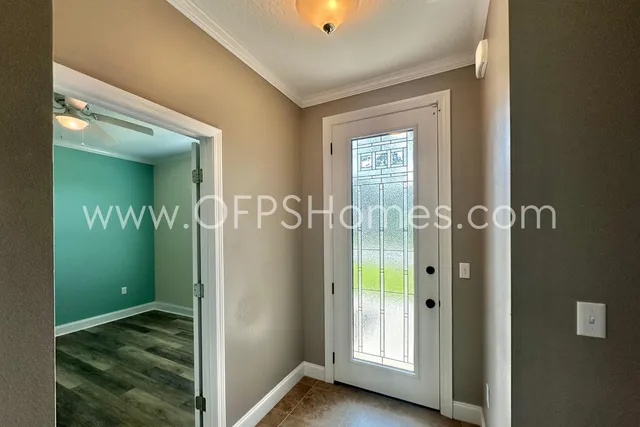 a view of a bathroom from a bathroom