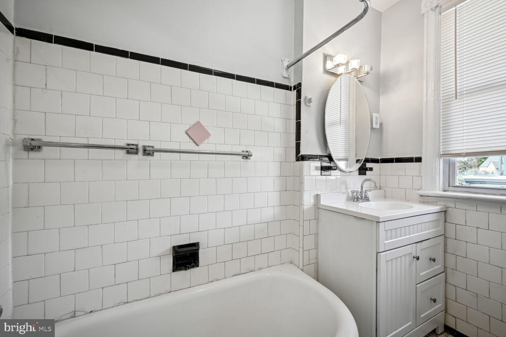167 V Street Northeast Washington, DC 20002 - Photo 13 of 21 Charming vintage bathroom retreat.
