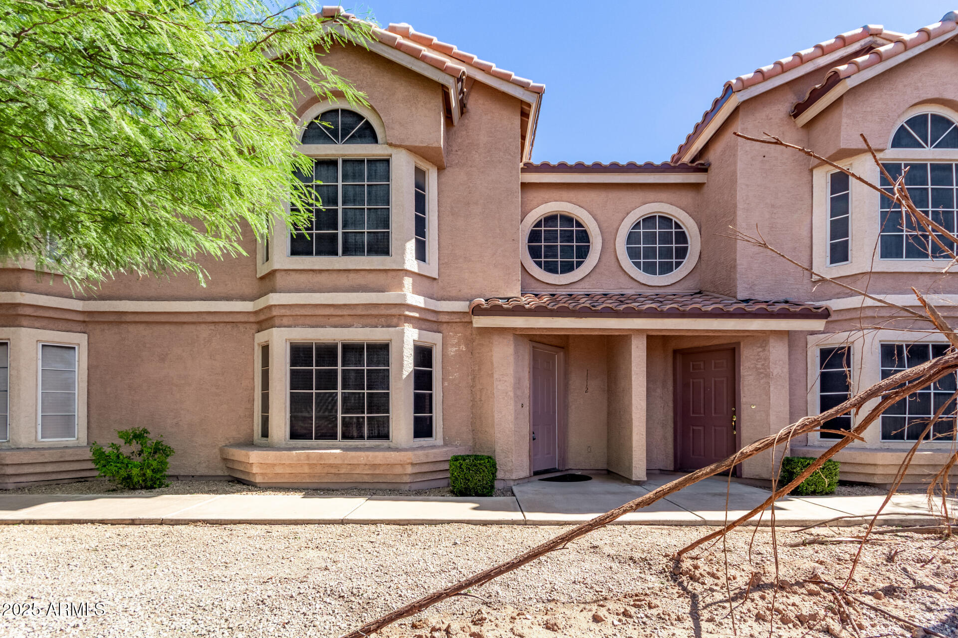a view of a house with a patio