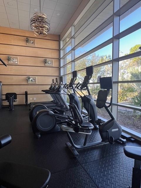 611 Destiny Drive, Unit 115 Ruskin, FL 33570 - Photo 28 of 28 a view of a room with gym equipment