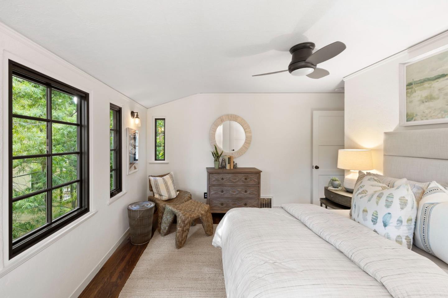 503 Arlington Road Redwood City, CA 94062 - Photo 28 of 48 a bedroom with bed and a large window