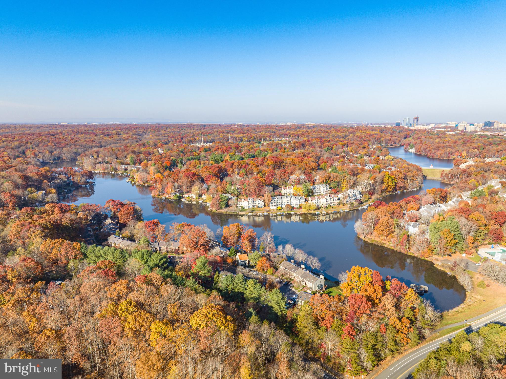 11010 Thrush Ridge Road Reston, VA 20191 - Photo 73 of 87 an aerial view of ocean and residential houses with outdoor space