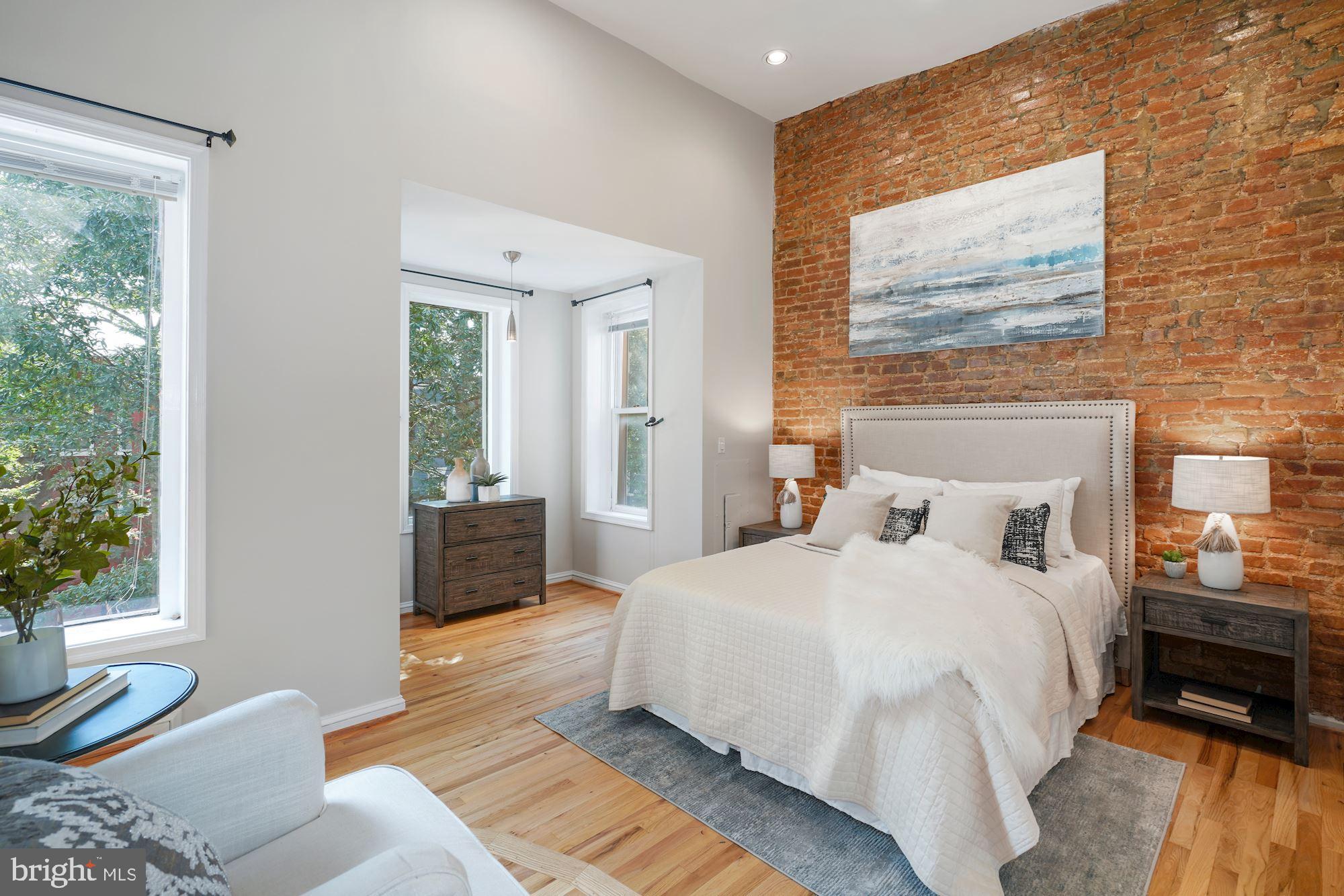 716 3rd Street Northeast Washington, DC 20002 - Photo 13 of 27 Primary Bedroom With Really High Ceilings