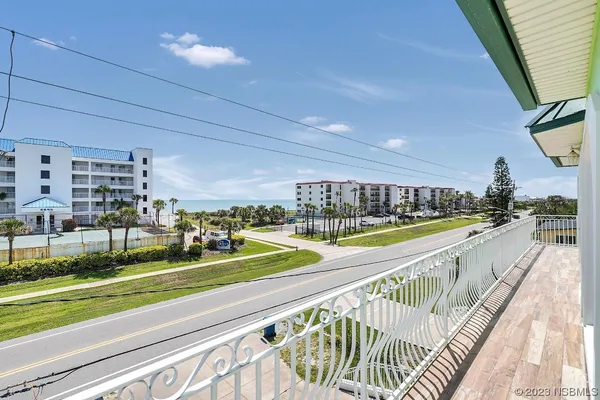 a view of an ocean and beach