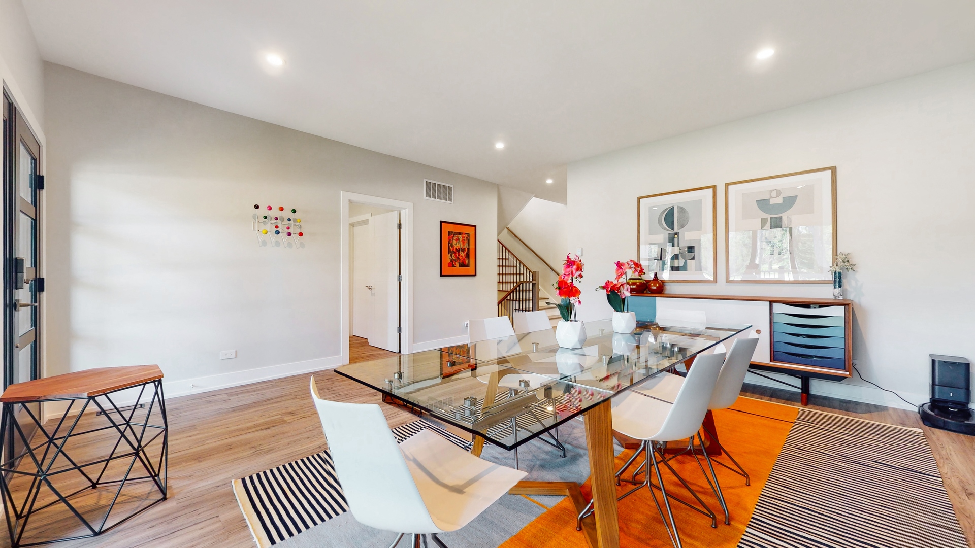 1 A Half Day Road Lincolnshire, IL 60069 - Photo 6 of 37 a view of a dining room with furniture and wooden floor