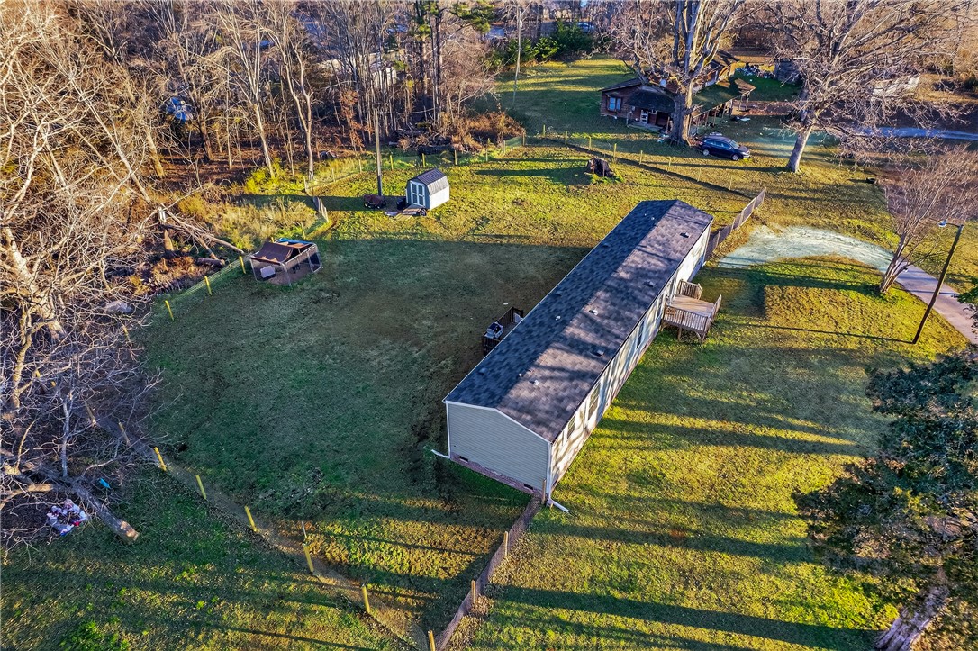 862 North Old Mill Road Easley, SC 29640 - Photo 20 of 24 An aerial view captures a home nestled in a spacious, verdant lot with ample outdoor area.