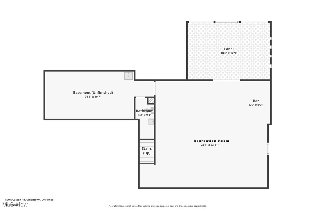 520 East Caston Road Uniontown, OH 44685 - Photo 47 of 47 Lower level floor plan