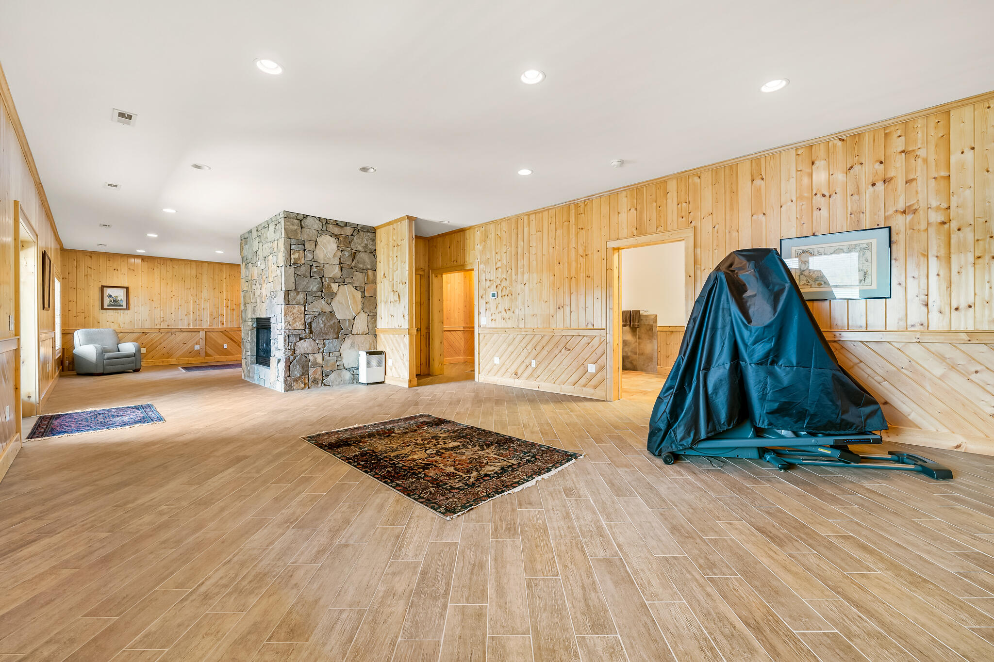 111 Springer Drive Butler, TN 37640 - Photo 26 of 71 FINISHED BASEMENT FIREPLACE!