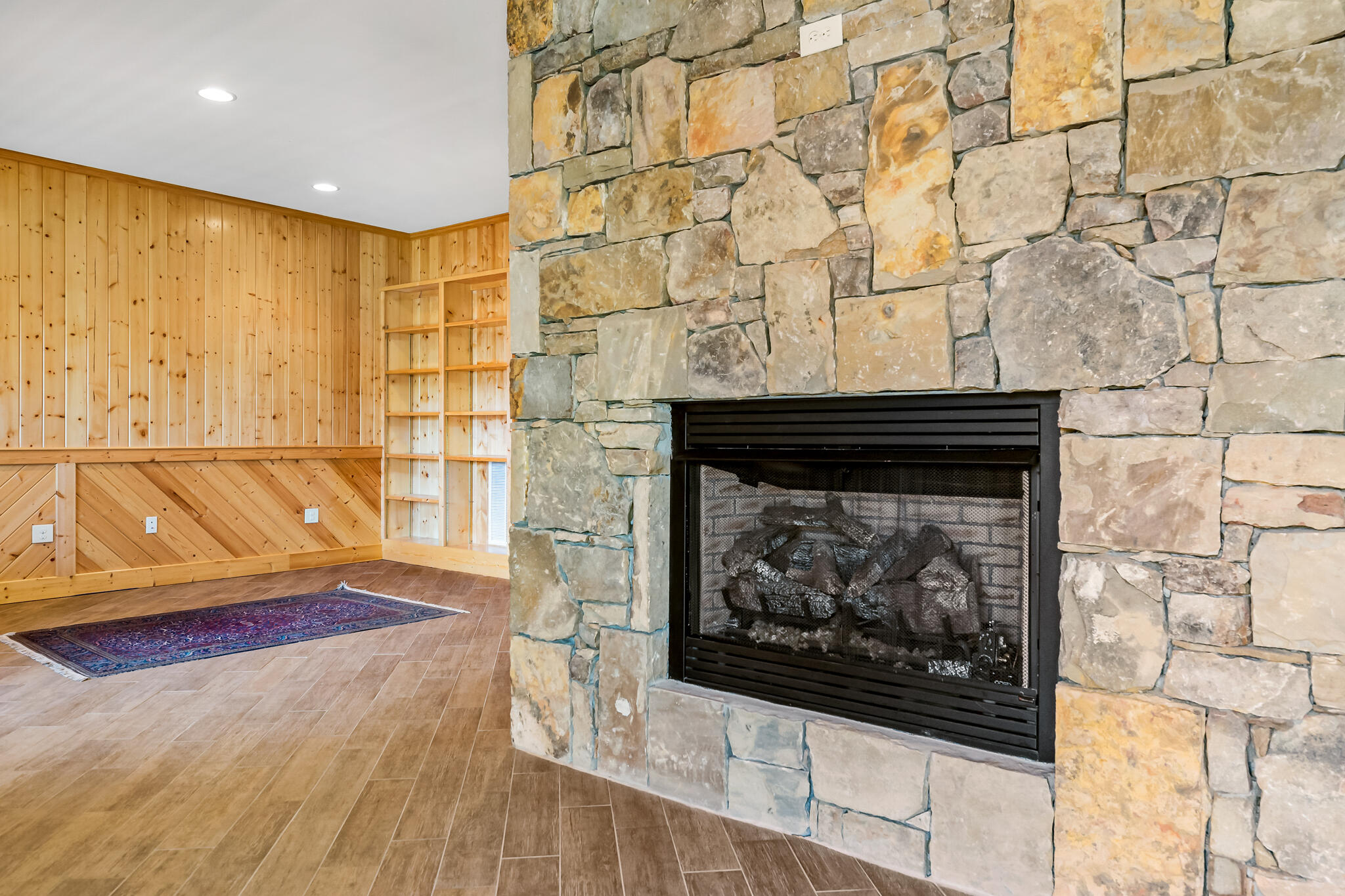 111 Springer Drive Butler, TN 37640 - Photo 30 of 71 BASEMENT STONE FIREPLACE