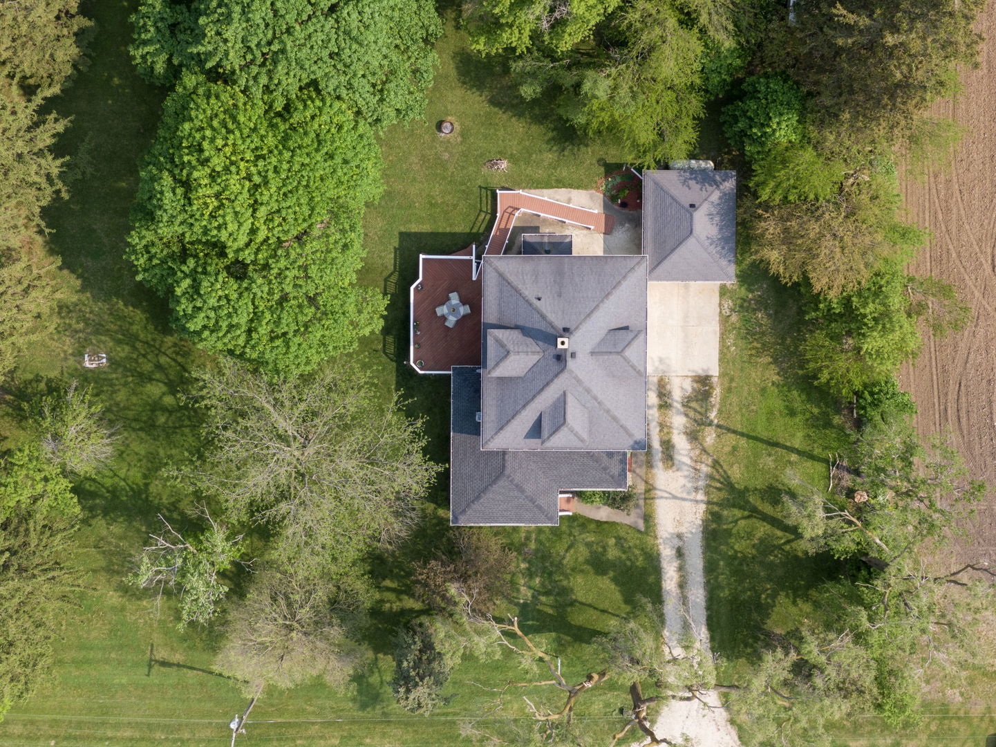45W740 Read Road Maple Park, IL 60151 - Photo 22 of 26 an aerial view of a house with a yard