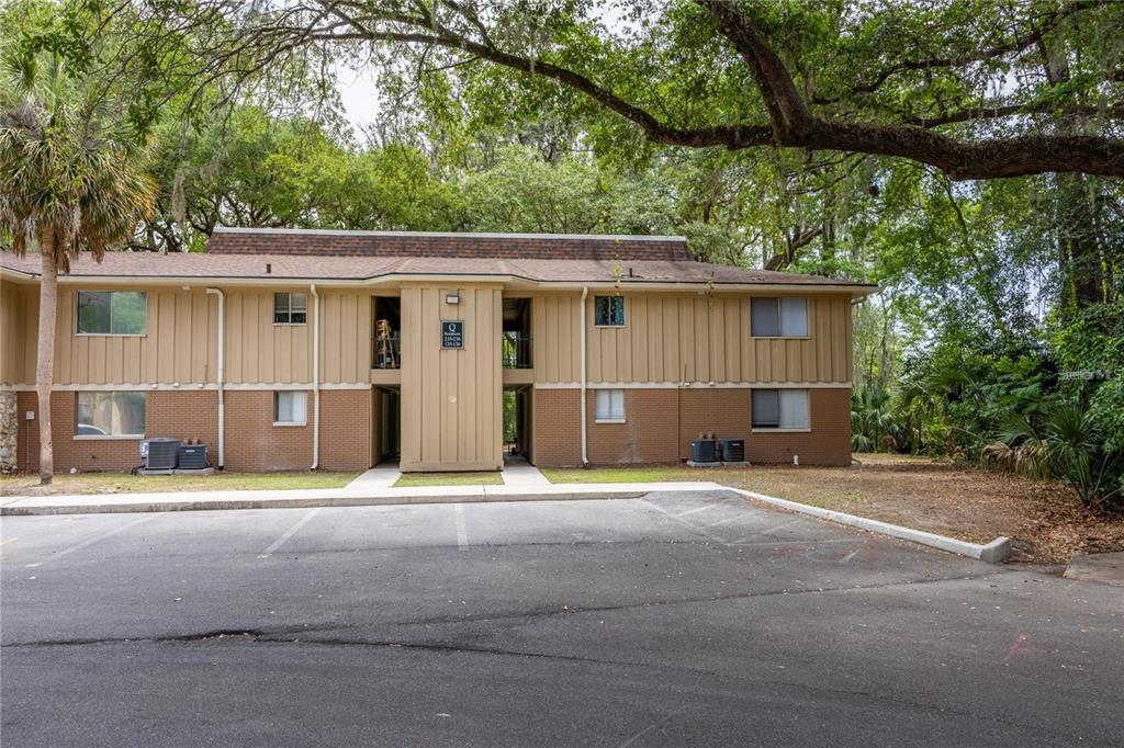 a front view of a house with a garage