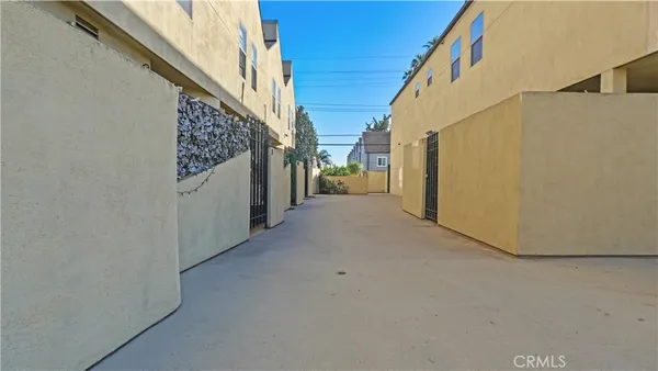 a view of a house with a street