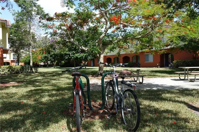 a view of outdoor space with seating area