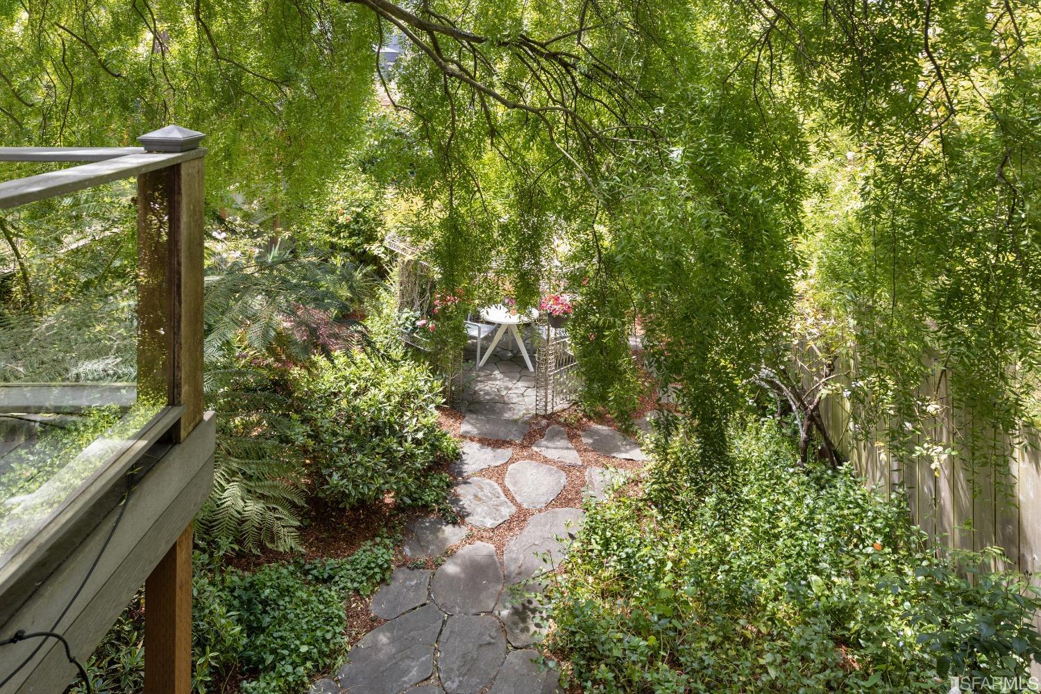 6th Avenue San Francisco, CA 94122 - Photo 54 of 72 a backyard of a house with lots of green space and fountain