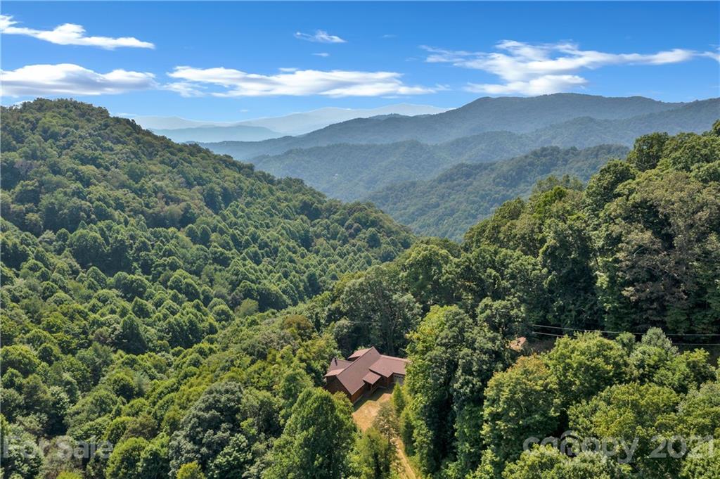 210 Angel Falls Road Clyde, NC 28721 - Photo 35 of 40 a view of a city with lush green forest