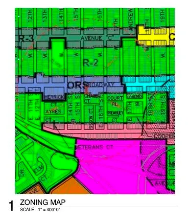 a view of a park with an outdoor space