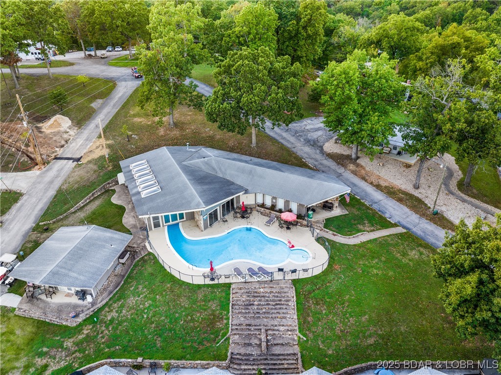 33303 Bass Point Road, Unit 14 Sunrise Beach, MO 65079 - Photo 22 of 30 Aerial View of Community Pool