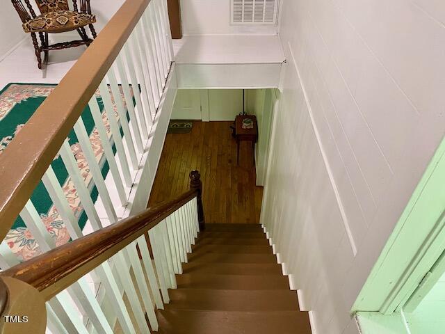 454 Mt Harmony Church Road Timberlake, NC 27583 - Photo 43 of 77 Looking down stairs from upstairs hallway