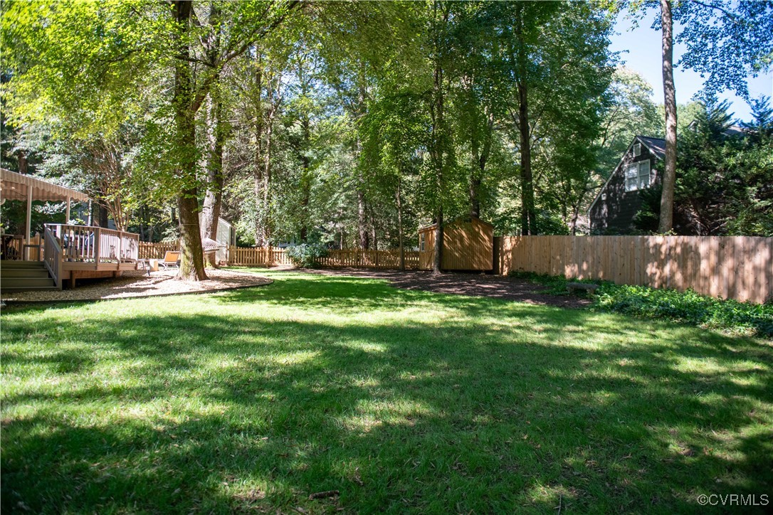 2561 Castle Hill Road Midlothian, VA 23113 - Photo 25 of 46 a view of outdoor space with deck and yard