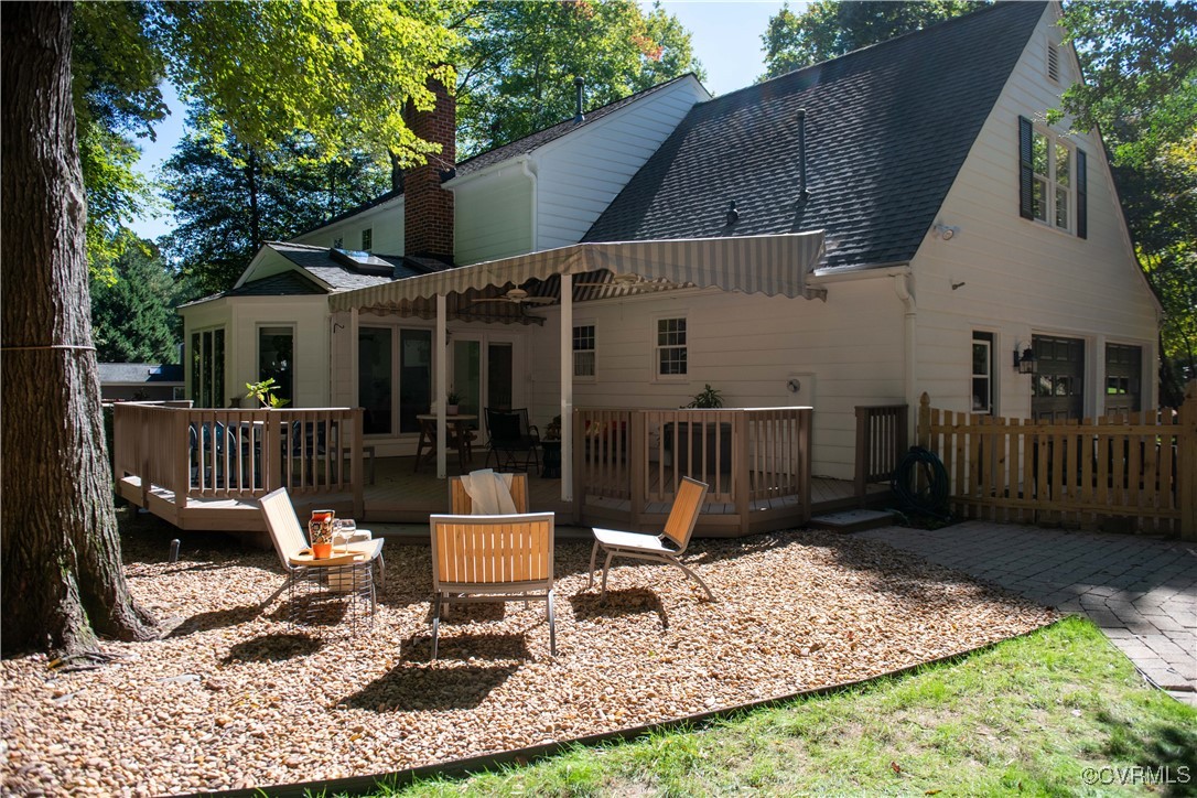 2561 Castle Hill Road Midlothian, VA 23113 - Photo 28 of 46 Back of property with a wooden deck