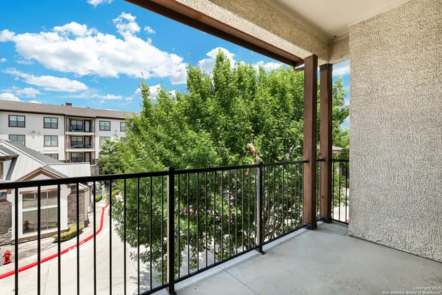 a view of a balcony