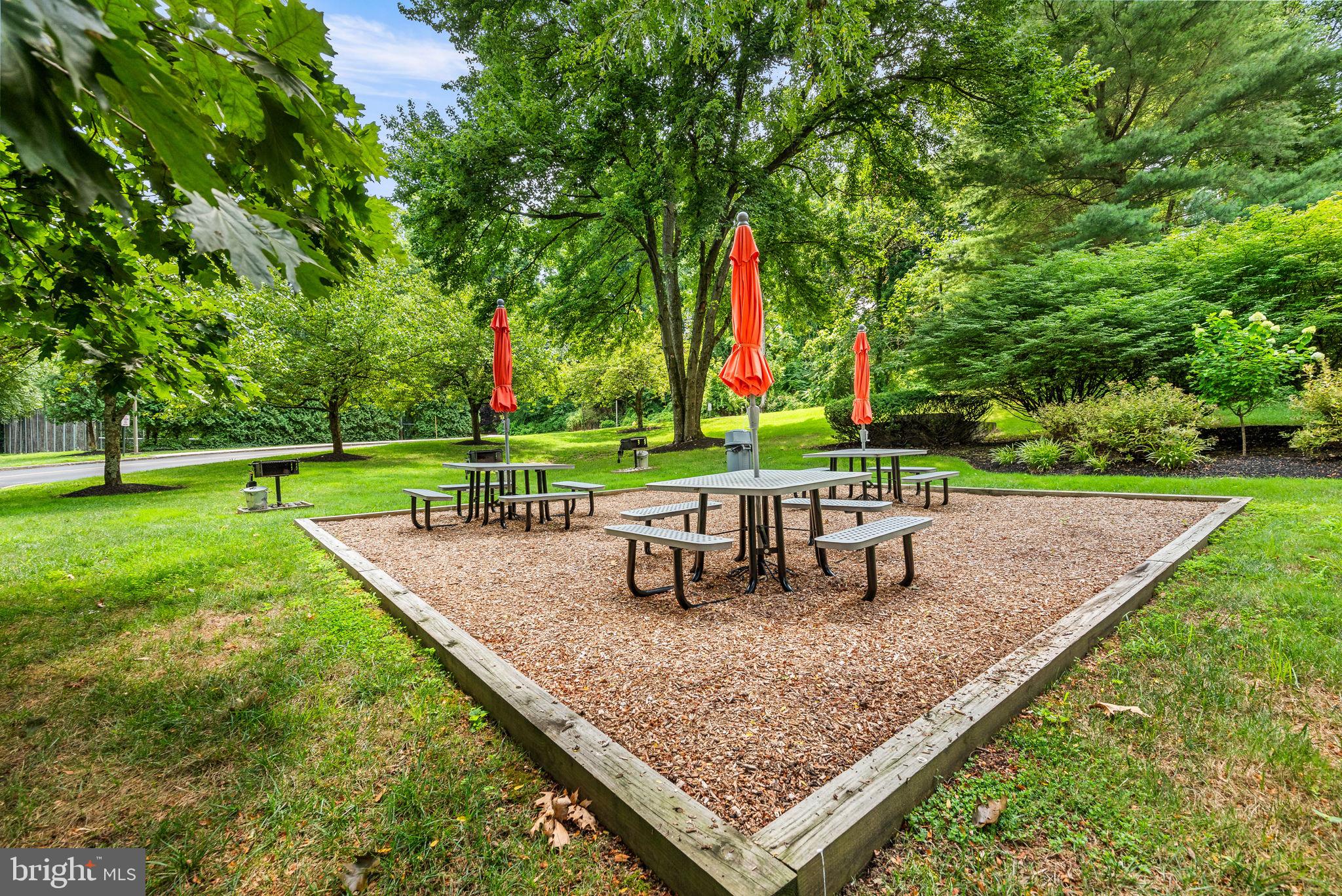 700 Avondale Road, Unit 3D Wallingford, PA 19086 - Photo 18 of 24 Picnic area shaded by mature trees