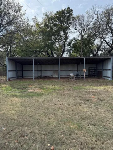 a backyard of a house